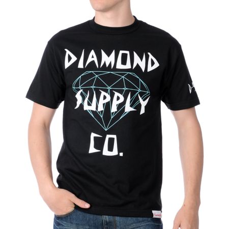 Diamond Supply Diamond Black Tee Shirt