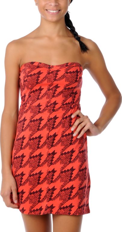 Volcom Girls Checkmate Tube Dress