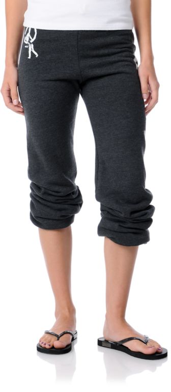 Obey Girls Peace Vandal Charcoal Sweatpant
