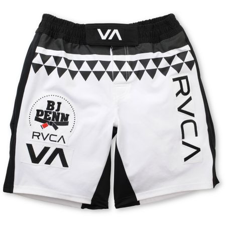 RVCA BJ Penn 21 White Stretch Shorts