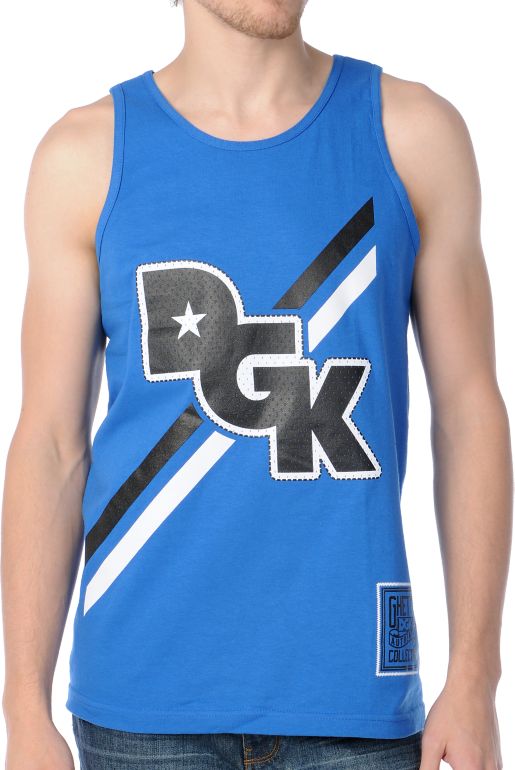 DGK Stagger Blue Tank Top