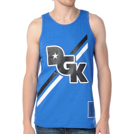 DGK Stagger Blue Tank Top