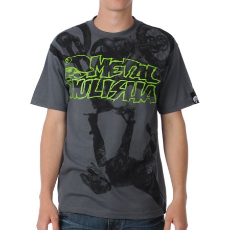 Metal Mulisha Flipped Charcoal Tee Shirt