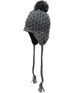 Empyre Girls Aisha Fleece Earflap Charcoal Knit Beanie