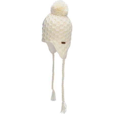 Empyre Girls Aisha Fleece Earflap White Knit Beanie