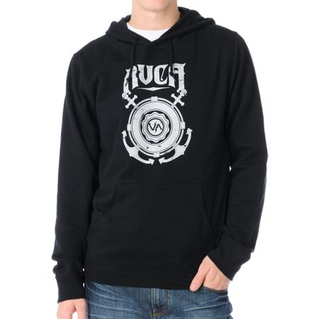 RVCA Anchor Black Pullover Sweatshirt
