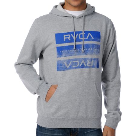 RVCA New Bars Grey Pullover Hoodie
