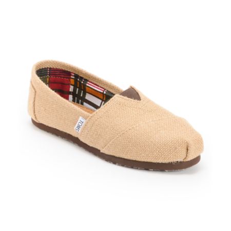 Toms Shoes Store Locator on Toms Shoes Womens Classics Natural Burlap Shoe At Zumiez   Pdp