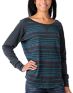 Zine Girls Kenai Charcoal Stripe Dolman Top