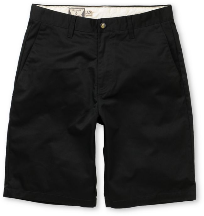 Volcom Frickin Too Black Chino Shorts