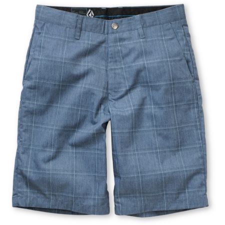 Volcom Frickin Blue Plaid Chino Shorts