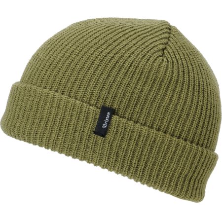 Brixton Heist Light Olive Roll Up Beanie