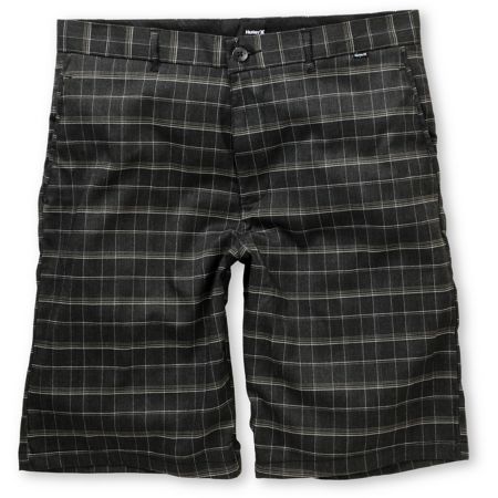 Hurley Baltimore Black Plaid Shorts