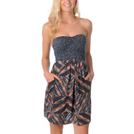 Billabong Charcoal Feather Dress