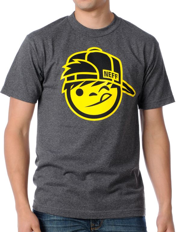 Neff Kapp Charcoal Tee Shirt