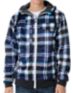 Empyre Fleet Blue Plaid Tech Fleece Jacket