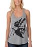 Obey Guerre Dove Heather Grey Mock Twist Tank Top