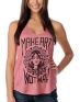 Obey Make Art Not War Red Girls Racerback Tank Top