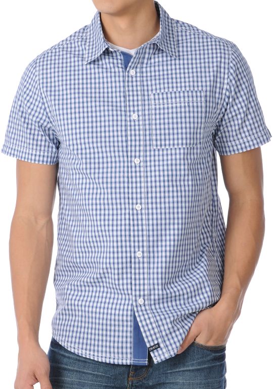 Dravus Thump Blue Short Sleeve Woven Shirt