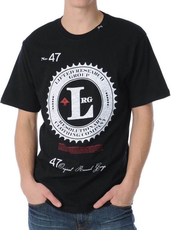 LRG Paper Chase Black Tee Shirt