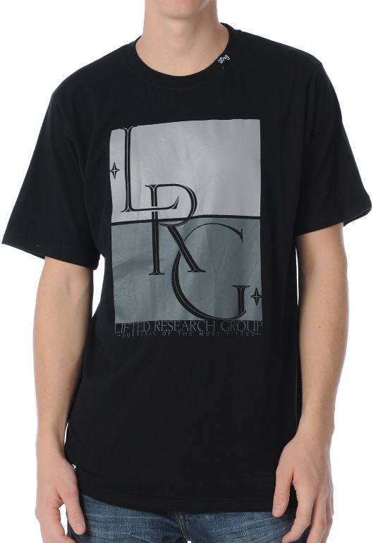 LRG Survival Of The Most Black Tee Shirt