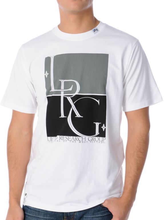 LRG Survival Of The Most Fitted White Tee Shirt
