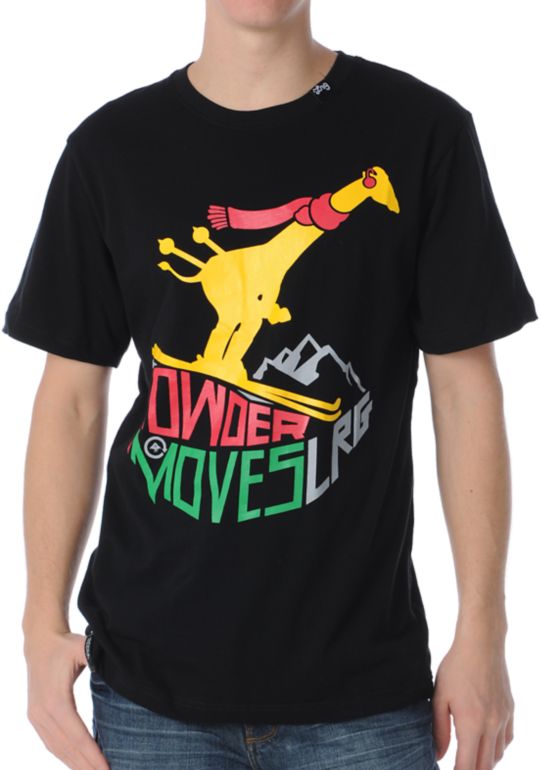 LRG Powder Moves Black Tee Shirt