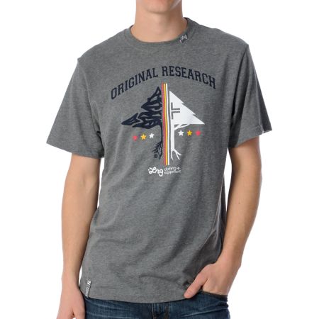 LRG Original Researchers Charcoal Tee Shirt