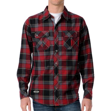 Dravus x Casual Poacher Red Long Sleeve Woven