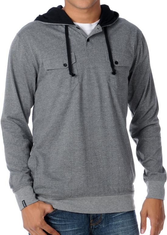 Empyre Scant Grey Pullover Hooded Shirt