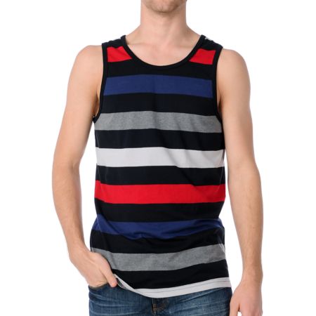 Empyre Party Man Red Stripe Tank