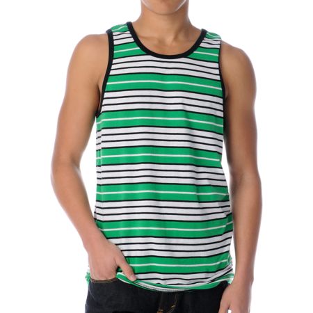 Empyre Stinger Green Stripe Tank Top 