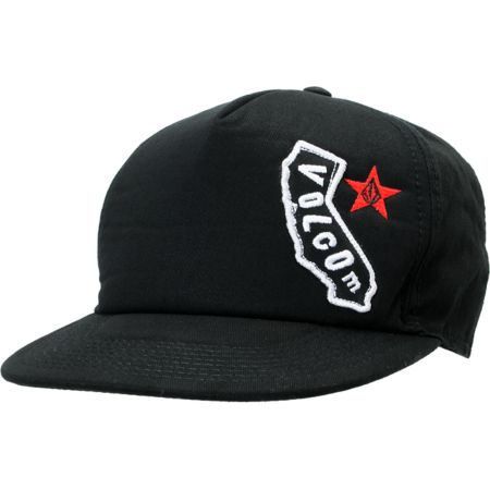 Volcom Knucklehead Cali Black Snapback Hat