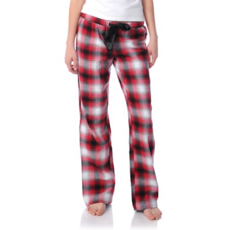 Fox Girls Stoppie Red Flannel Pajama Pants