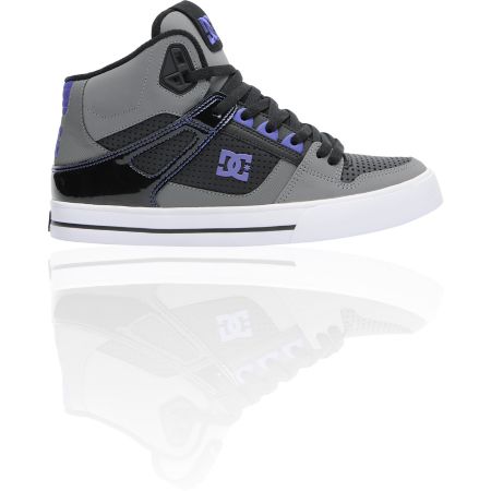 DC Spartan Hi Black, Battleship and Purple Shoe