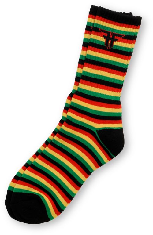 Fallen Trademark Rasta Crew Socks