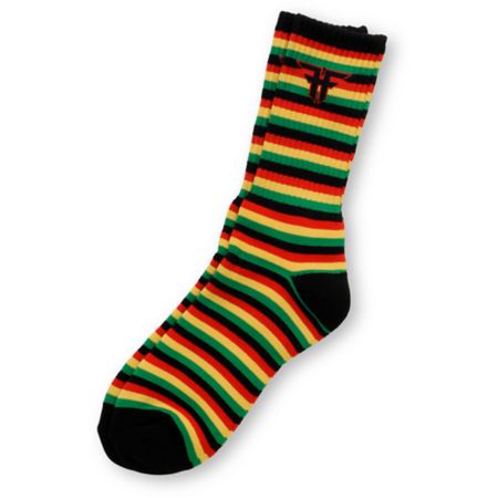 Fallen Trademark Rasta Crew Socks