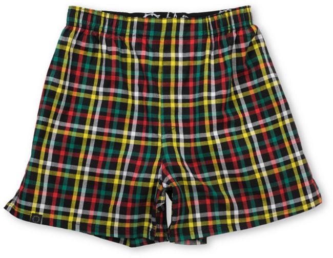 Empyre Kingston Rasta Plaid Boxers