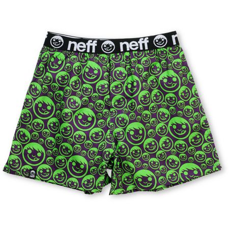 Neff Suckerface Purple & Green Boxers