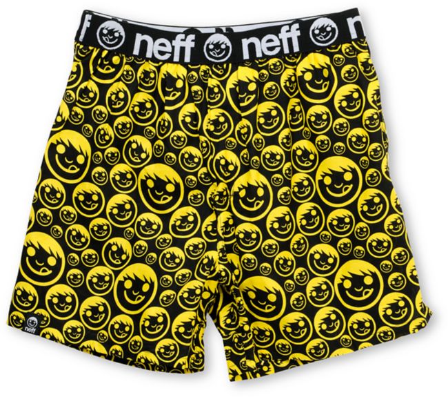 Neff Suckerface Black & Yellow Boxers