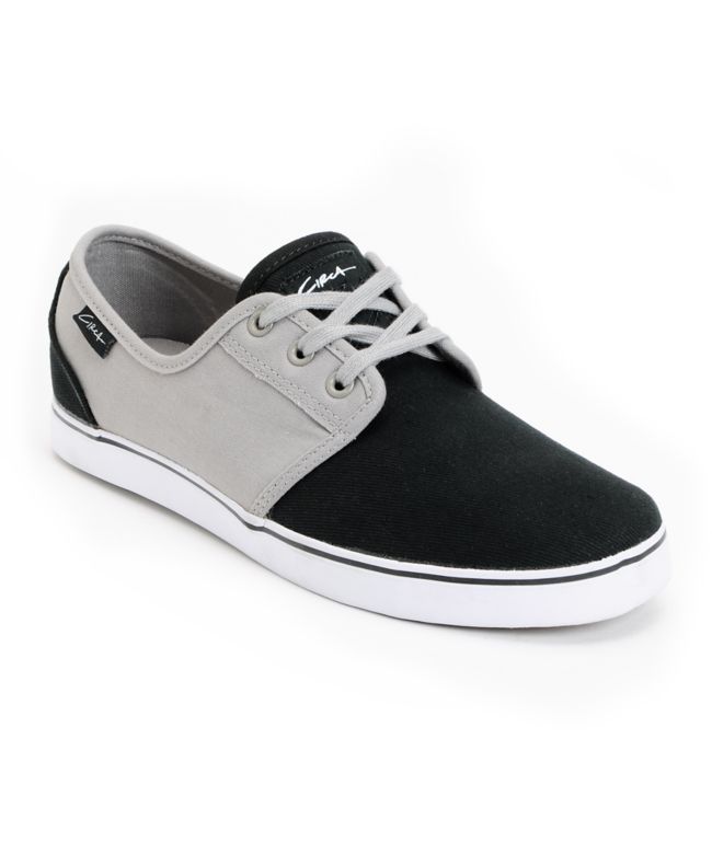 Circa Crip Grey & Black Canvas Skate Shoe