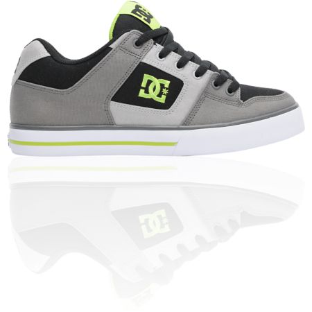 DC Pure TX Black, Battleship & Soft Lime Skate Shoe