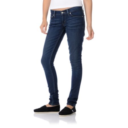 Levis 524 Too Superlow Denim Belief Skinny Jeans