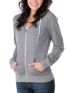 Zine Girls Dark Grey Salt & Pepper Zip Up Hoodie