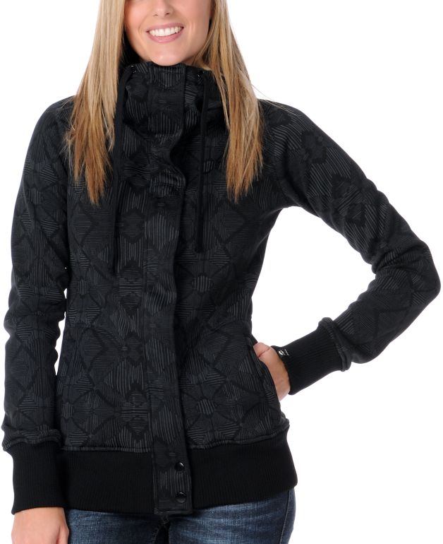 Billabong Girls Holly Black Tech Fleece
