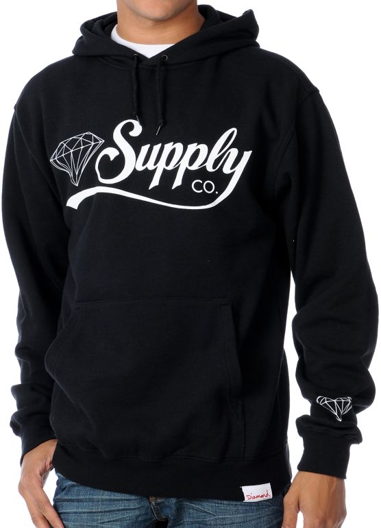 Diamond Supply Diamondaire Black Pullover Hoodie