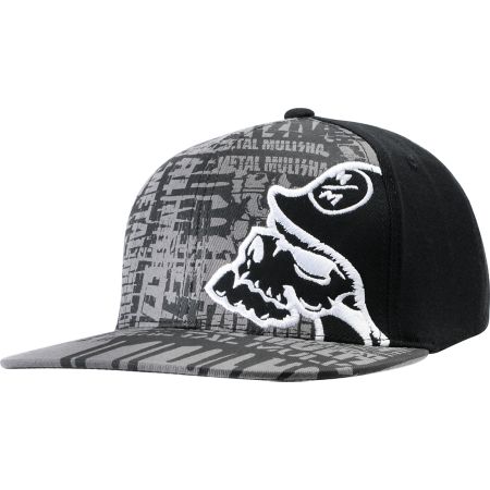 Metal Mulisha Rank Black & White Flexfit Fitted Hat
