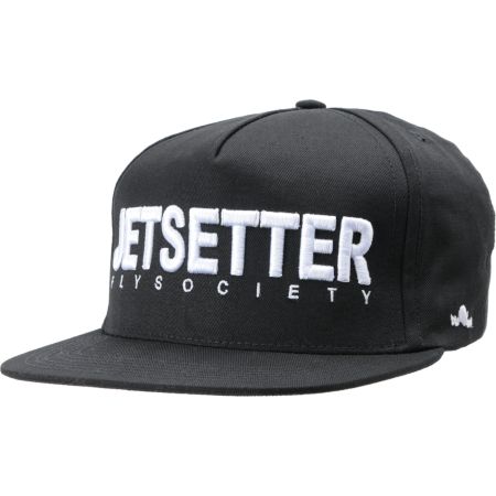 Fly Society Jetsetter Black Snapback Hat