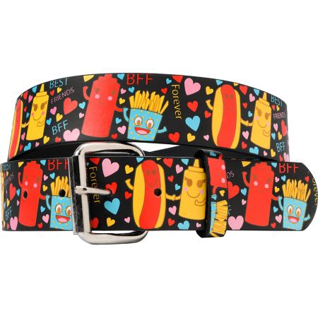 Hot Dog & French Fries BFF Graphic Print Girls Belt