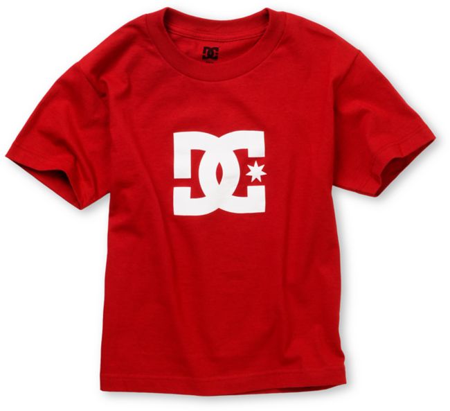 DC Boys Star Red Tee Shirt